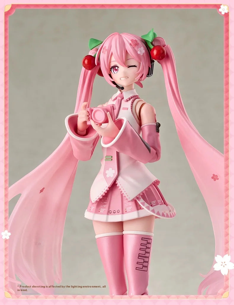 Blokees Blockman Cherry Blossom Future Hatsune Miku Miracle Version Sakura Future Doll Model Birthday Gift
