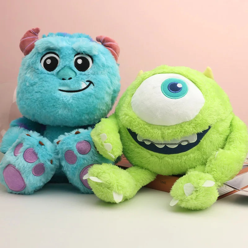 Kawaii Disney Monsters University Stuffed Toys Set Movies And Tv James P Sullivan Mike Mr.Q Cute Anime Stuff Gift For Girlfriend