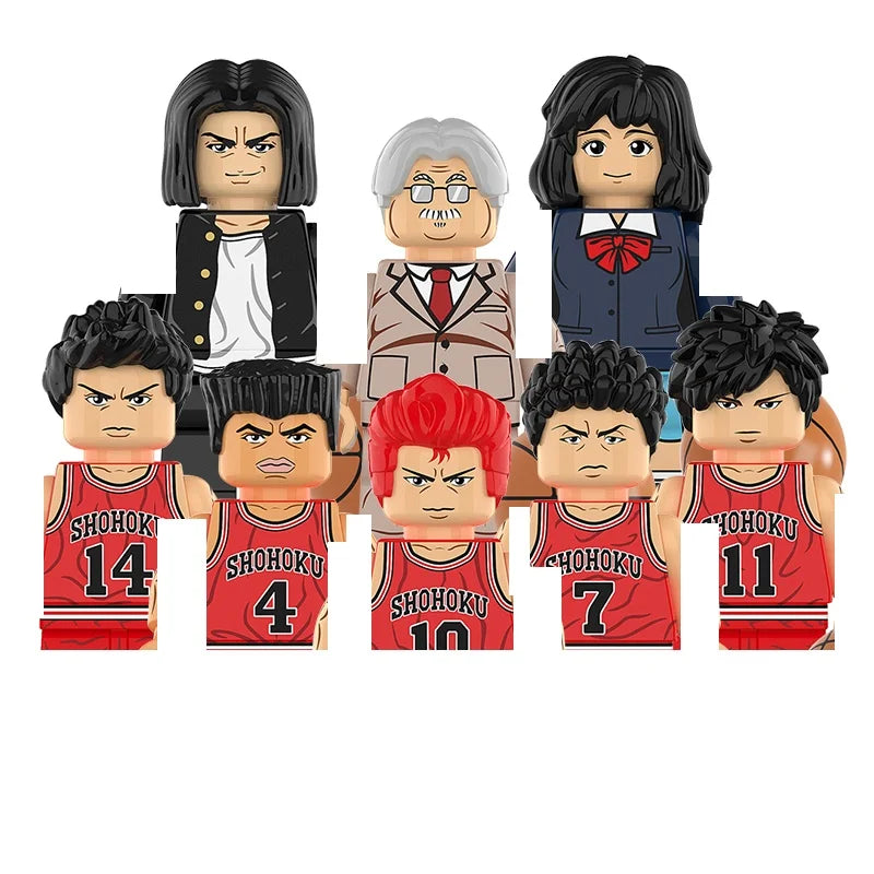 Naruto Sasuke Sakura Kakashi Obito Jiraiya Tsunade Anime Mini Man Blocks Figure
