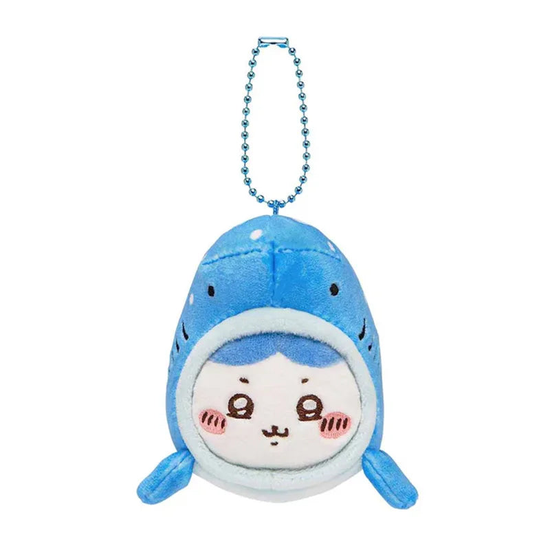 12CM Kawaii Chikawas Hachiware Usagi Marine Animal Series Plushie Doll Toy Keychain Pendant Cute Cartoon Bag Pendant Girl Gift