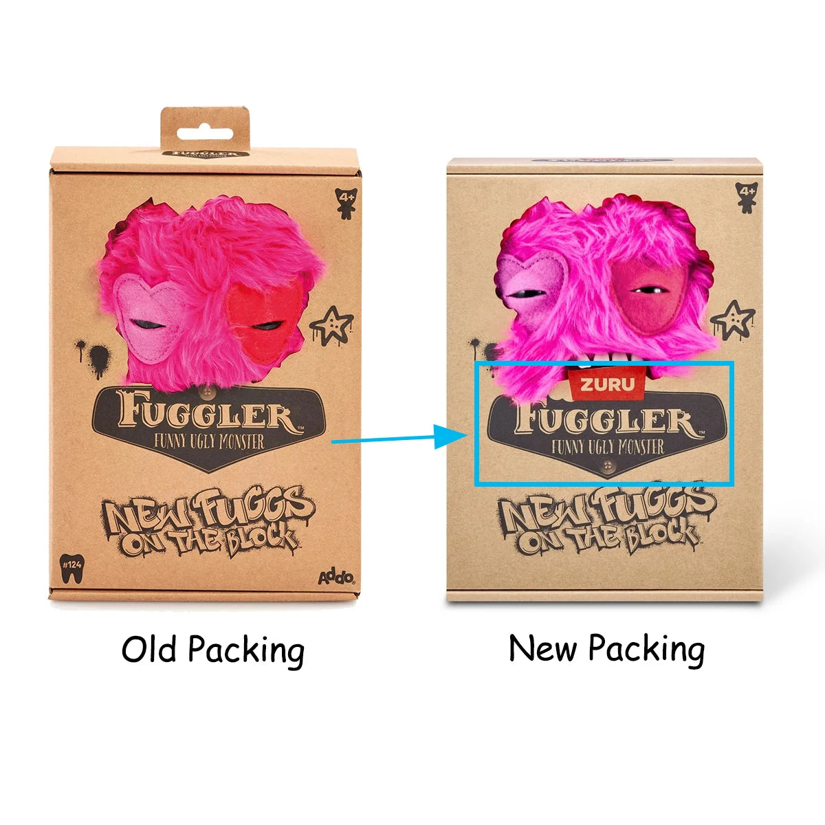 Fuggler Plush Funny Ugly Monster New Fuggs On The Block Series Super Real Teeth Doll Gift