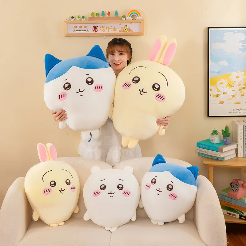 20CM Cartoon Chiikawa Doll Lambda Usagi Series Doll Hachiko Self-deprecating Bear Plush Toy Pillow Cushion Appease Toys