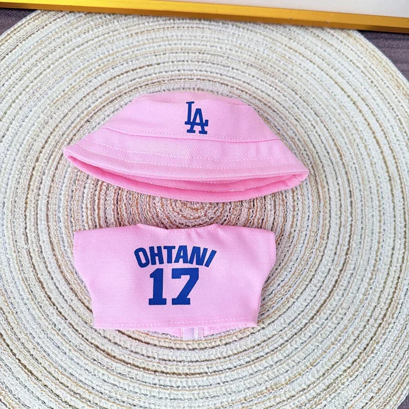 The first, second and third generations of Labubu clothes pendant Labubu sitting baby clothes LA baseball suit trend