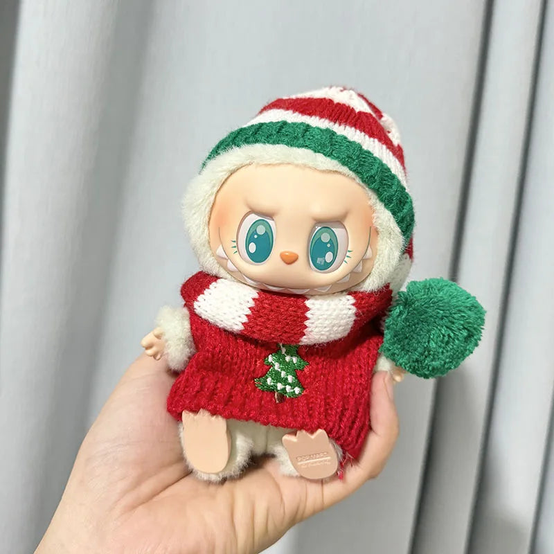 17cm Mini Plush Doll'S Clothes Outfit Accessories For Korea Kpop Exo Labubu I II Idol Dolls Sitting Party Series Clothing Gift