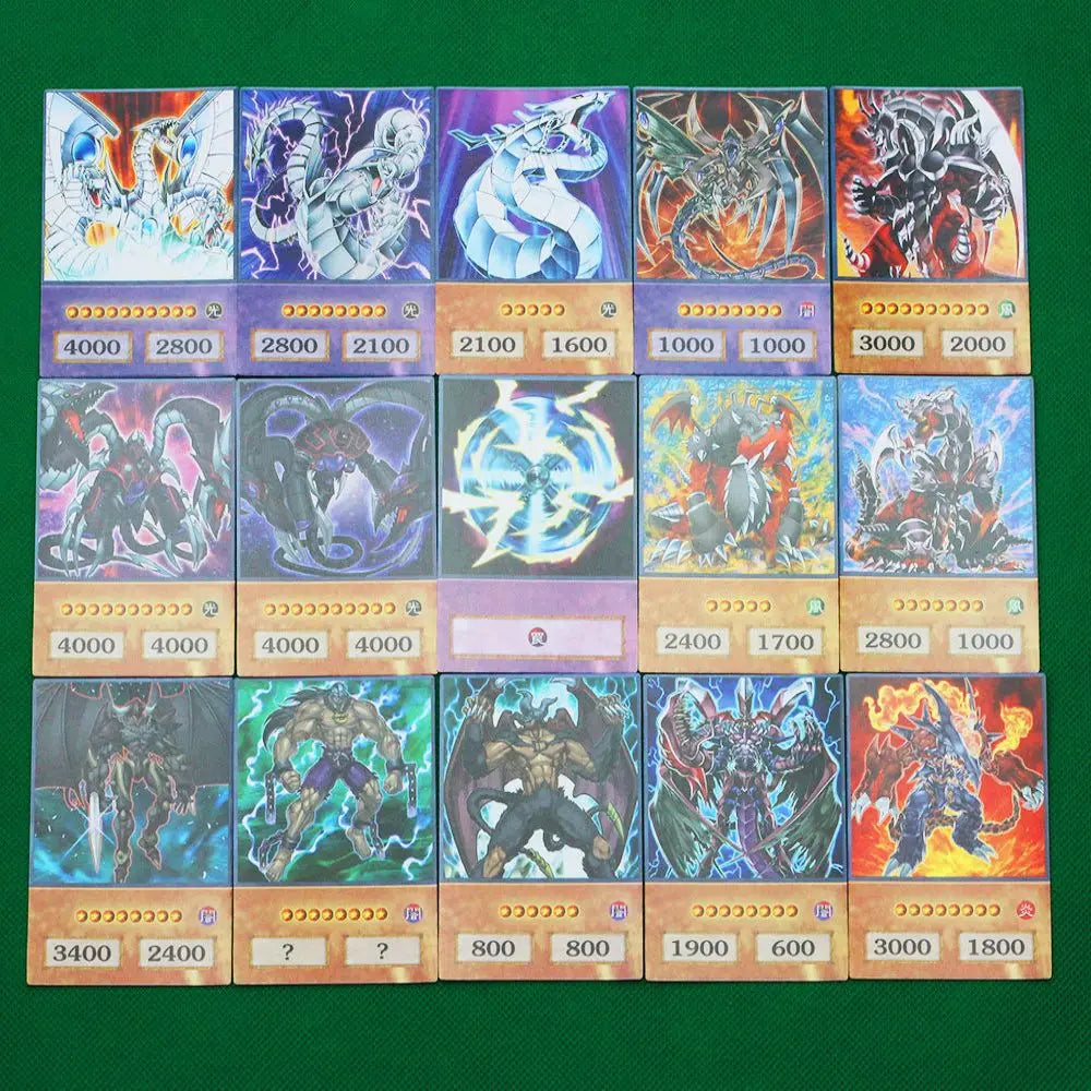 DIY 100PCS Yu-Gi-Oh GX Anime Style Cards E-HERO Yugioh GX Classical Proxy Card Kids Gift Holiday Party Playing Cards