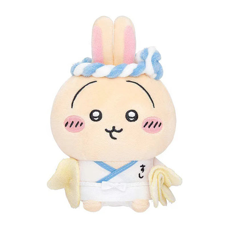 Japanese Anime Figure Shisa Usagi Hachiware Keychain Cute Cartoon Soft Plush Animal Toy Doll Keyring Pendant Bag Charm Accessory
