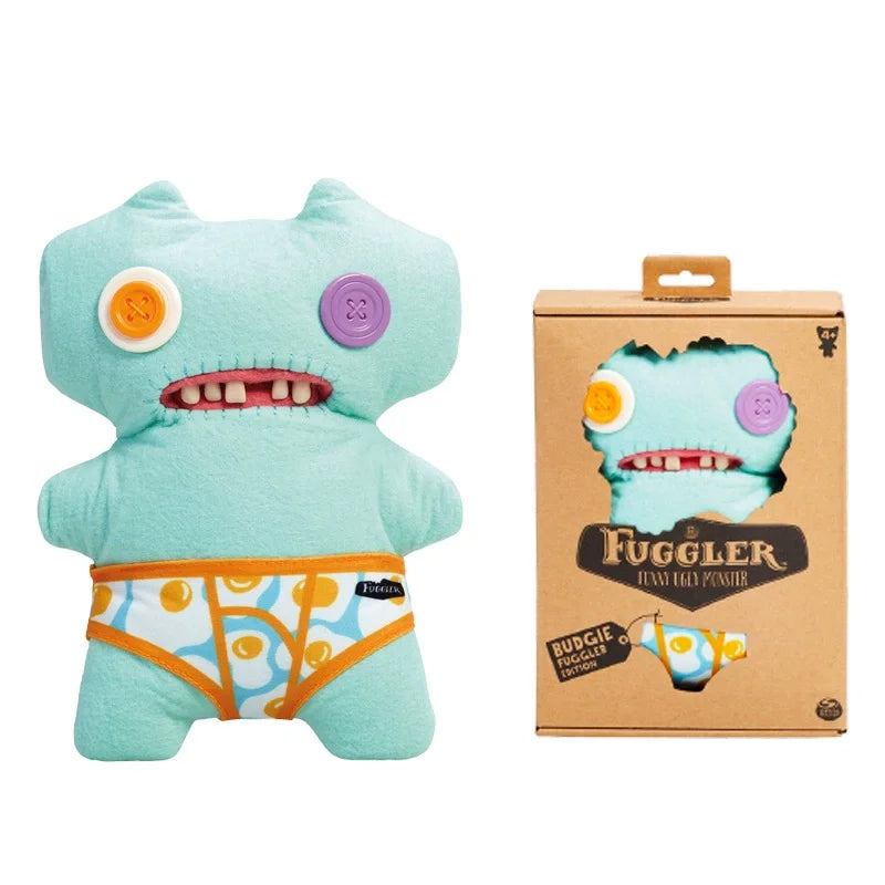 Fuggler Big Teeth Monster Pendant Keya Funny Ugly Big Tooth Monster Toy Bag Plush Keychain Pendant Doll Holiday Gifts