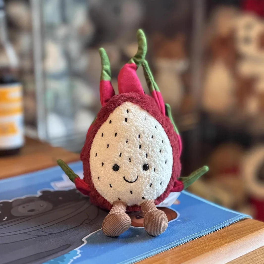 New Jelly Cat 19cm White-Fleshed Pitaya Plush Doll Kawaii Children'S Soothing Doll Doll Room Decoration Toy Girl'S Birthday Gift