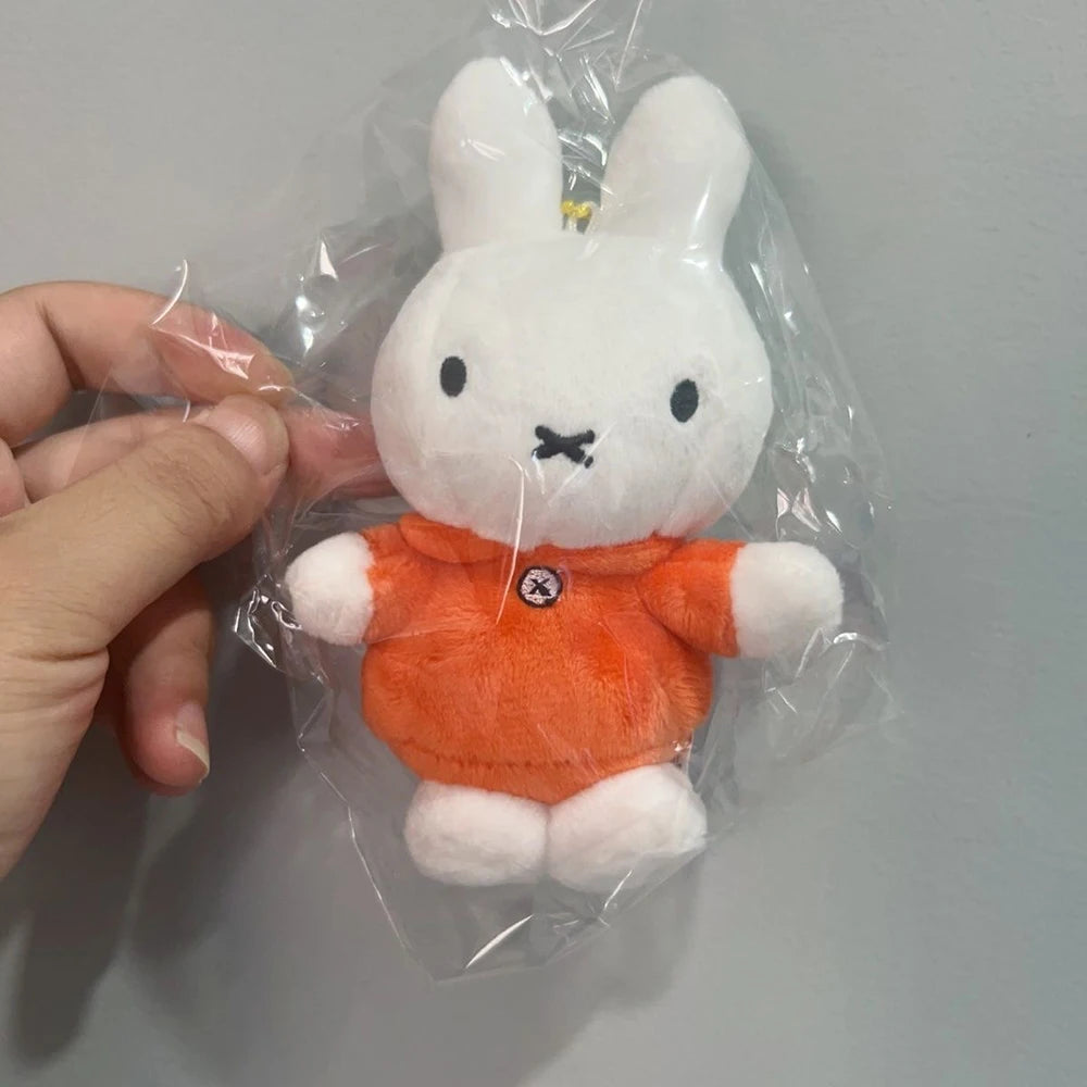 Kawaii Miffy Cute Pendant Cartoon Rabbit Can Stand Up Plush Fashion Versatile Backpack Decoration Key Chain Girl Gift