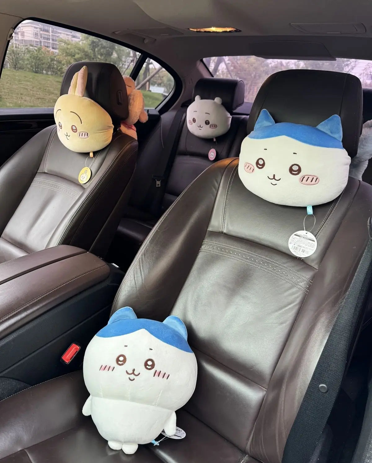 Chiikawa Car Seat Neck Pillow Waist Pillow Plush Cute Car Decoration Cartoon Cute Object Usagi Car Decoration Accessories Gift