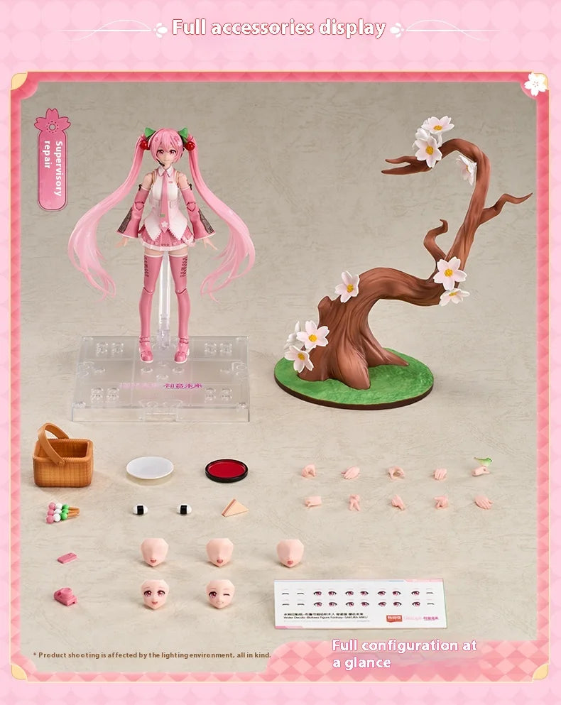Blokees Blockman Cherry Blossom Future Hatsune Miku Miracle Version Sakura Future Doll Model Birthday Gift