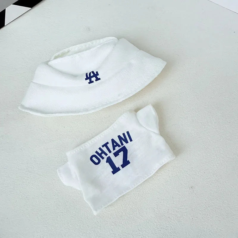 The first, second and third generations of Labubu clothes pendant Labubu sitting baby clothes LA baseball suit trend