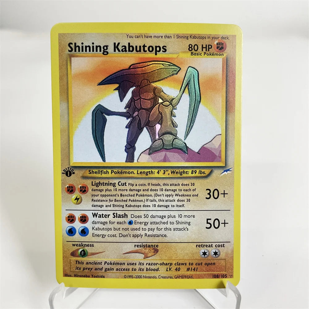 Holographic PKM Collection Cards PTCG Proxy Card Blue Core Paper Card Kids PKM Dark Raichu/Dragonite/Umbreon/Suicunc