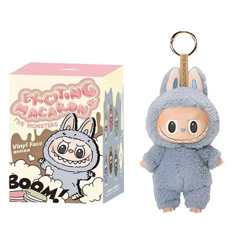 Labubu The Monster Vinyl Face Doll Heart Moving Macaron Doll Blind Box Blind Bag Figure Guessing Bag China High Quality Replica