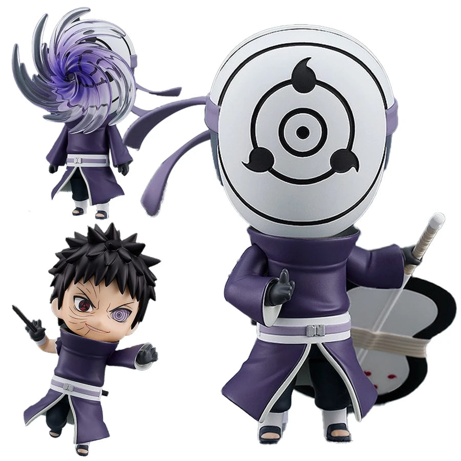 10cm #2120 Uchiha Obito Action Figure Naruto Anime Figure Ten Tail Jinchuriki Obito Figurine PVC Collection Model Doll Toys Gift