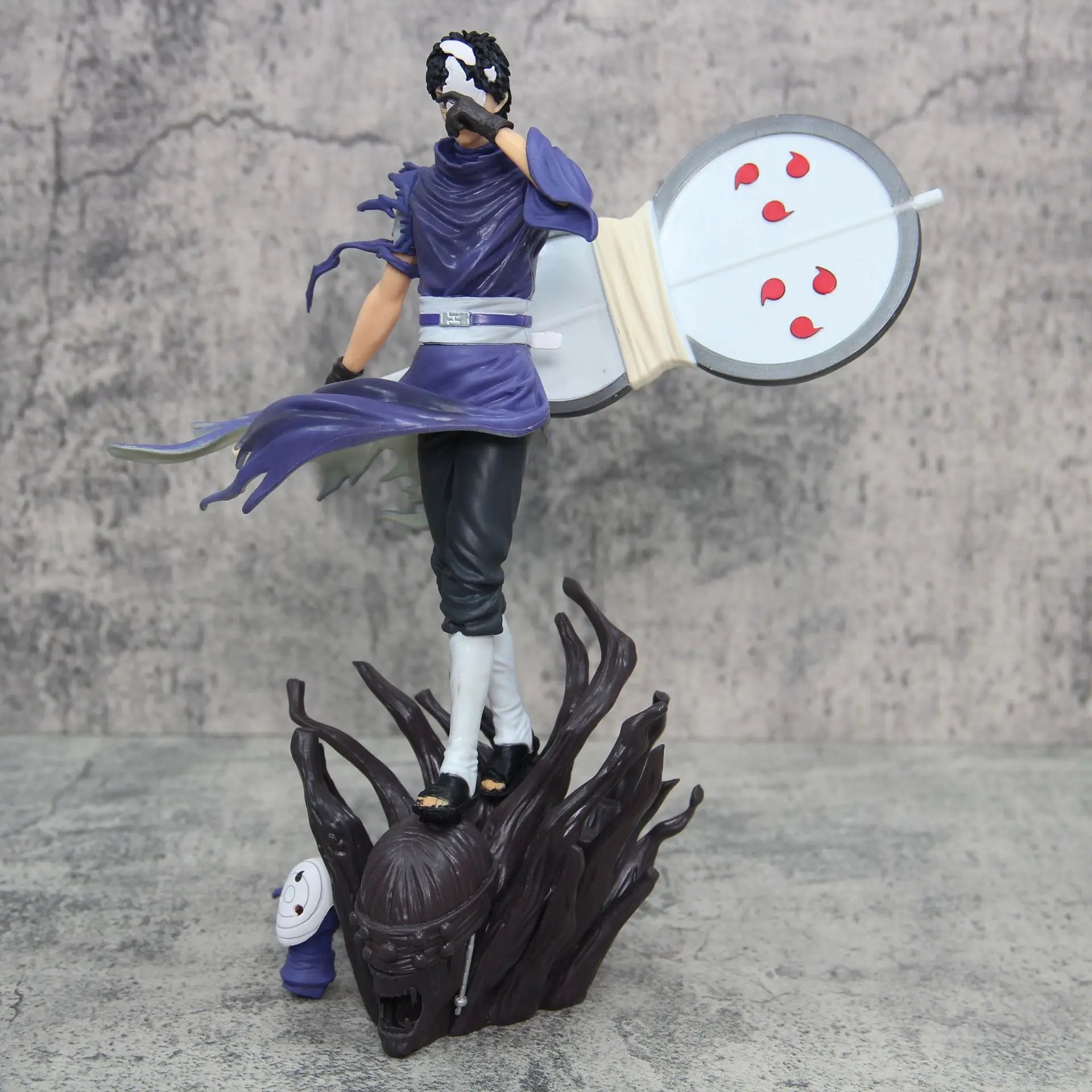27cm Naruto Anime Figures Gk Ten Year Ninja Uchiha Obito Akatsuki Double Head Interchange Model Action Doll Collectable Boy Toys