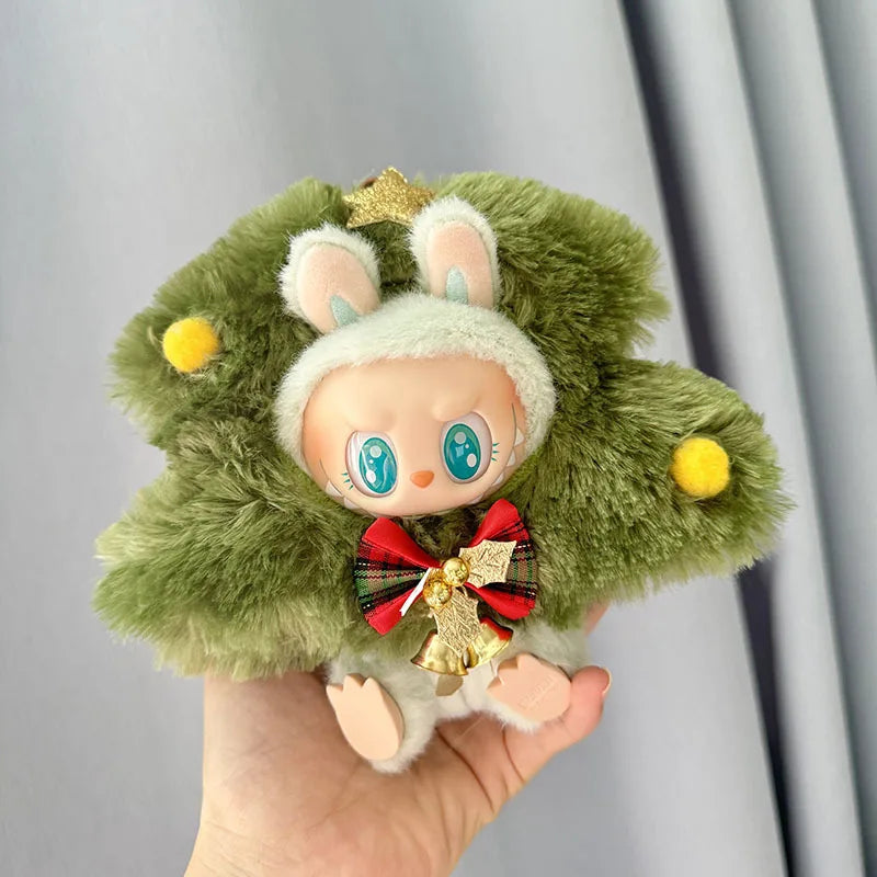 17cm Labubu I II Idol Dolls Scarf Hat Suits Clothing Plush Doll'S Clothes Outfit Accessories For Korea Kpop Exo Sitting Party