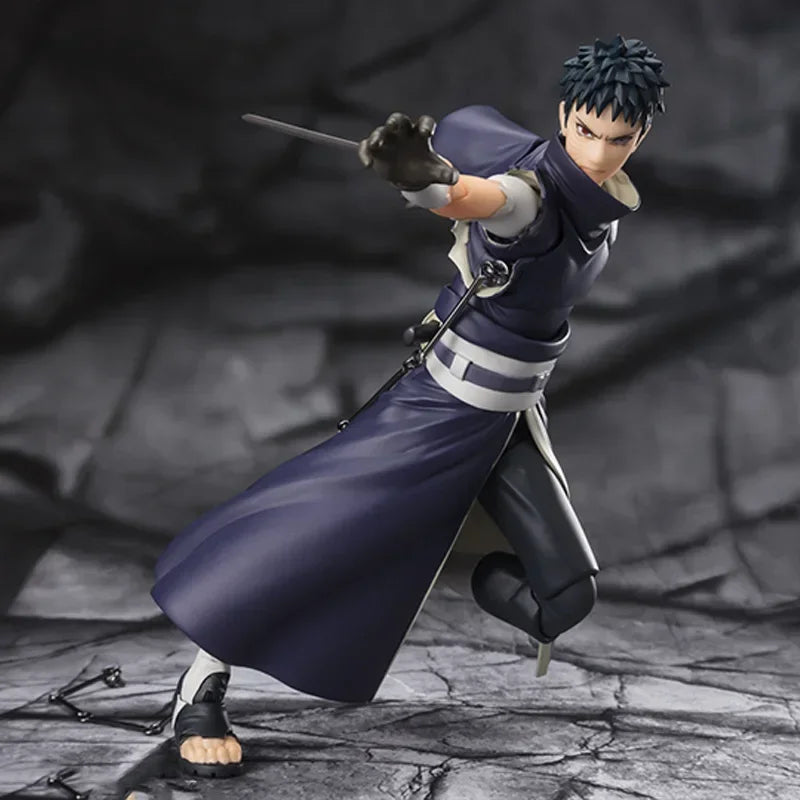 Bandai Anime Action Figure Naruto SHFiguarts SHF Uchiha Obito Hatake Kakashi Finished Model Collection Toy Gift for Kid
