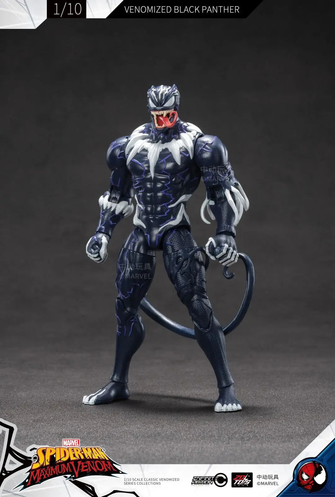 ZD Original Venom Parasitic Iron Man Thanos Symbiote Captain America Black Panther 1/10 Marvel legends Action Figure Anime Toy