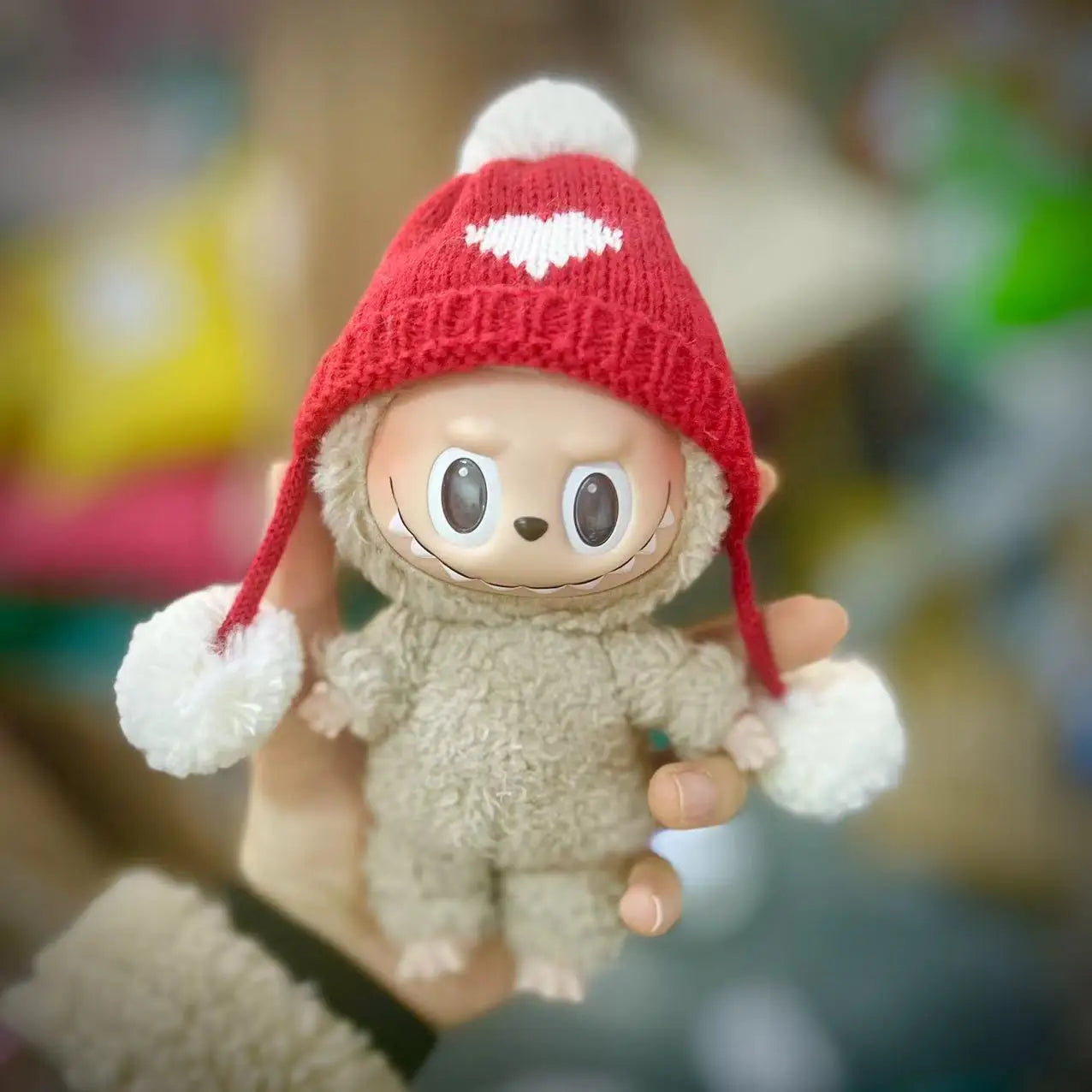 17cm Labubu I II Idol Dolls Scarf Hat Suits Clothing Plush Doll'S Clothes Outfit Accessories For Korea Kpop Exo Sitting Party