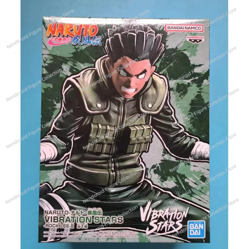 Bandai BANPRESTO Vibration Stars VS NARUTO Rock Lee Ornaments Animation Action Figure Toy Gift Model Collecting Hobby