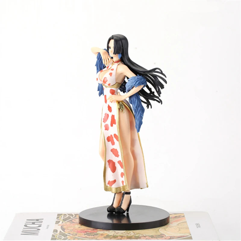 22CM Japanese Anime One Piece Figurine Cheongsam Boa Hancock Figure PVC Model Toy Doll Collection Cartoon Ornament Children Gift