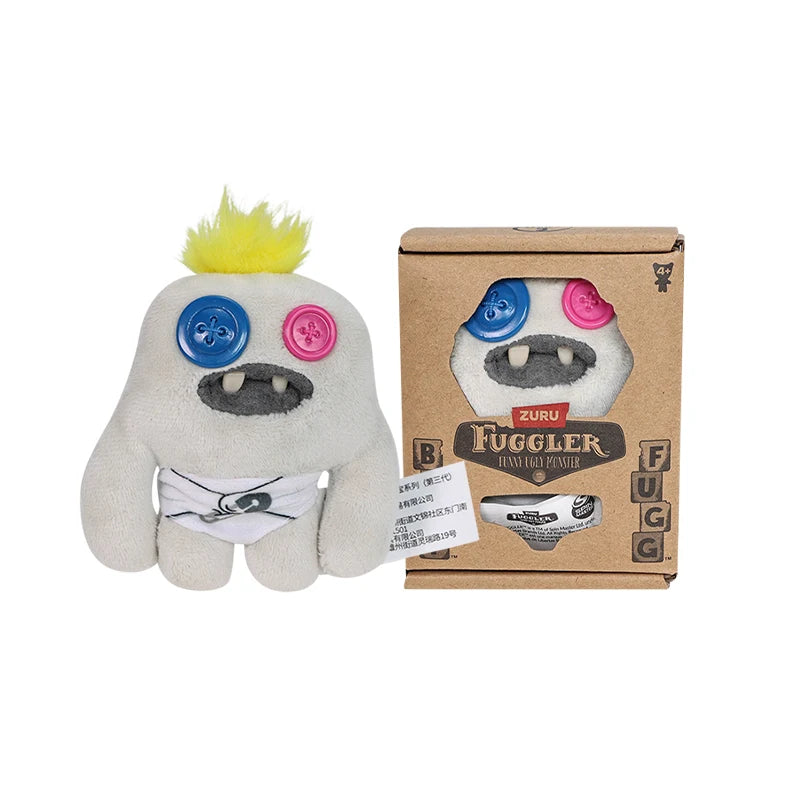 10cm Fuggler Plush Grin Grin Oogah Boogah Annoyed Alien Funny Monster Baby Series Mini Tooth Treasure Doll in Diaper Soft Toys