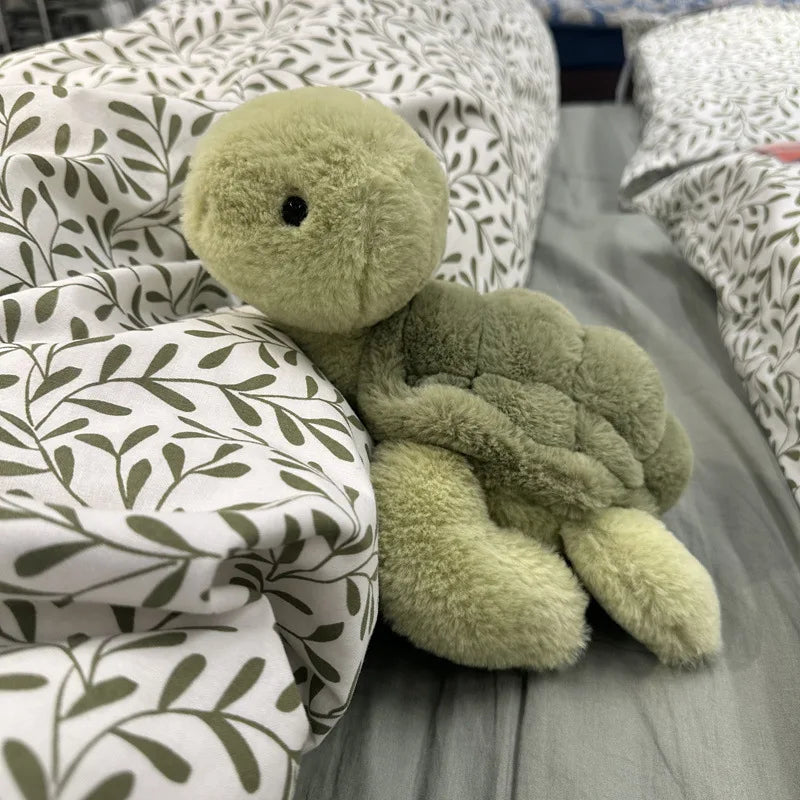 jelly cat 28cm Turtle Plush Doll Creative Companion Plush Toy Doll Simulation Turtle Pet Toy Children'S Holiday Gift