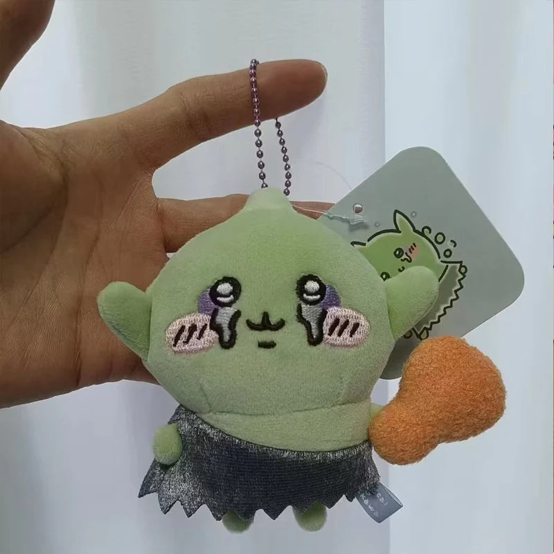 Chiikawa Cartoon Green Crying Chiji Goblin Usagi Chicken Legs Plush Pendant Keychain Hanging Decoration Friend/child Gift