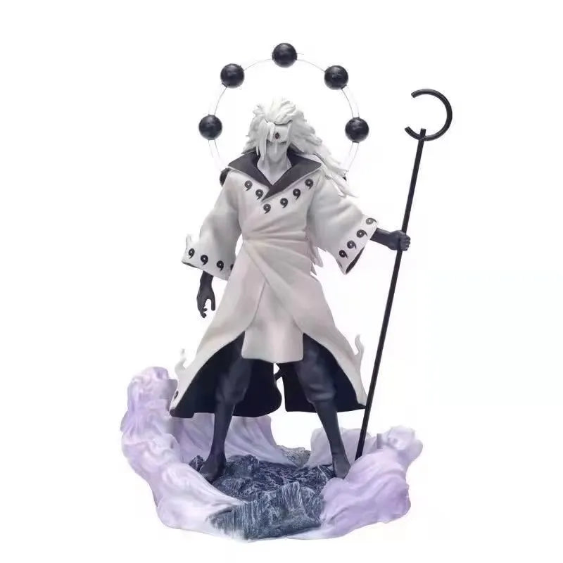 28CM Cartoon Anime Naruto Uchiha Madara Jinchuriki Form Ver. PVC Action Figure Collection Doll Model Statue Kids Toys Gifts