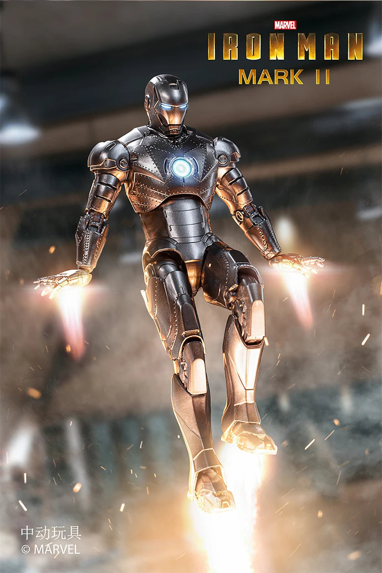 ZD Original Iron Man MK30 Blue Steel 1/10 Iron Patriot MK3 Marvel legends War Machine 10th Anniversary Action Figure Model Gift