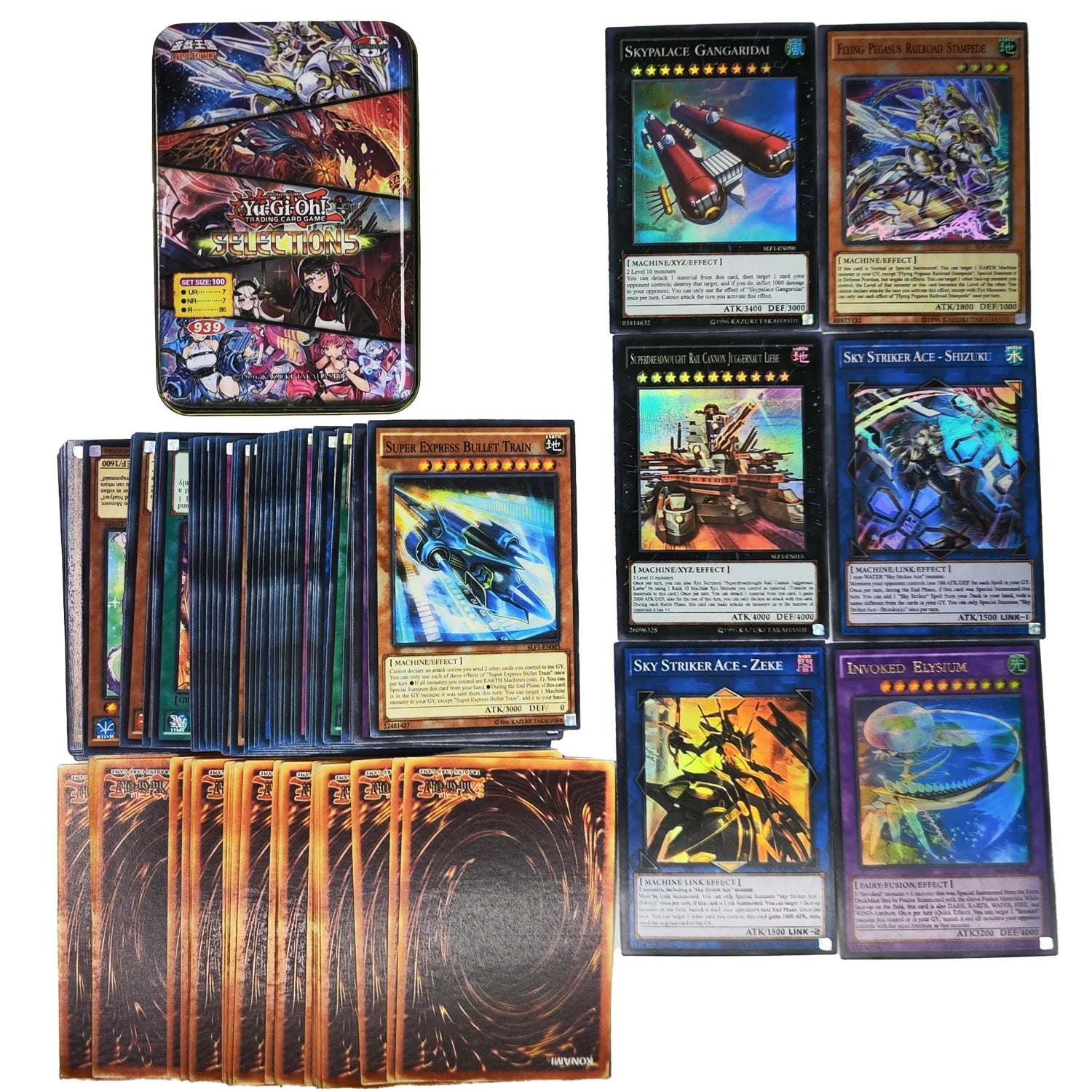 Yu Gi Oh Cards EGYPTIAN GOD PACK Card Deck English TCG Holographic Golden White Dragon Duel Game Collection Card with Tin Box