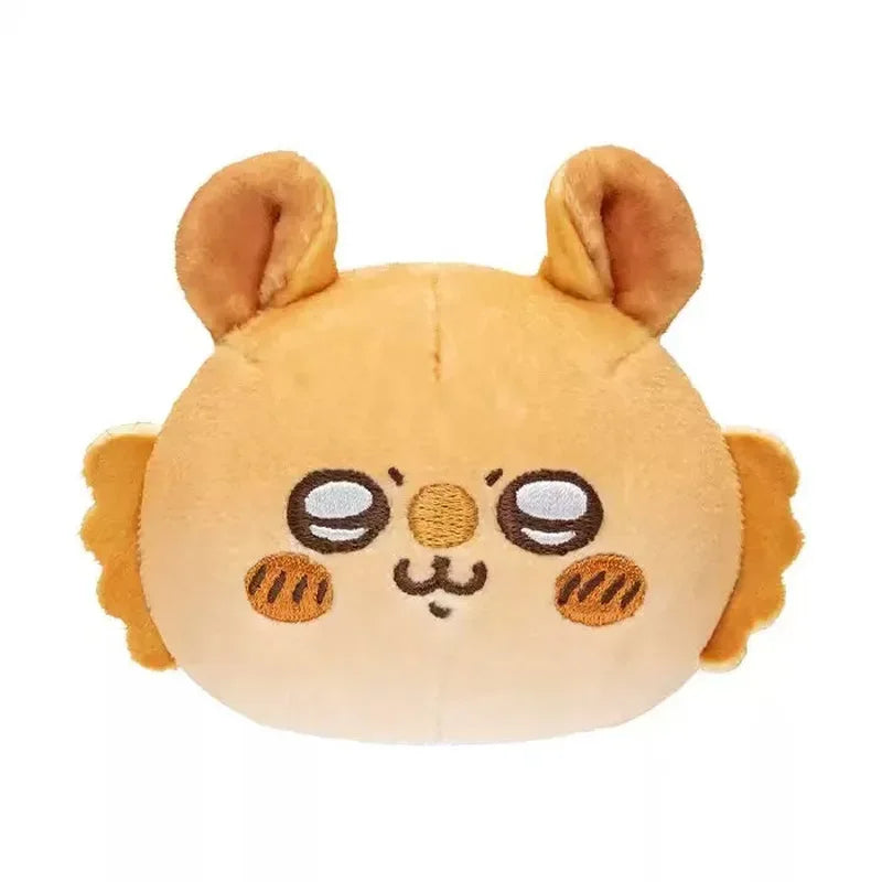Kawaii Chiikawa Dorayaki Plush Backpack Pendant Anime Usagi Girl's Heart Cute Pinch Bread Plush Headphones Bag Coin Purse
