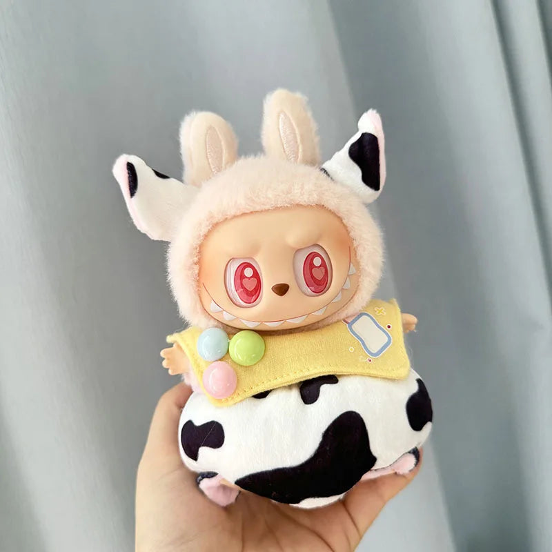 17cm Mini Plush Doll'S Clothes Outfit Accessories For Korea Kpop Exo Labubu I II Idol Dolls Sitting Party Series Clothing Gift