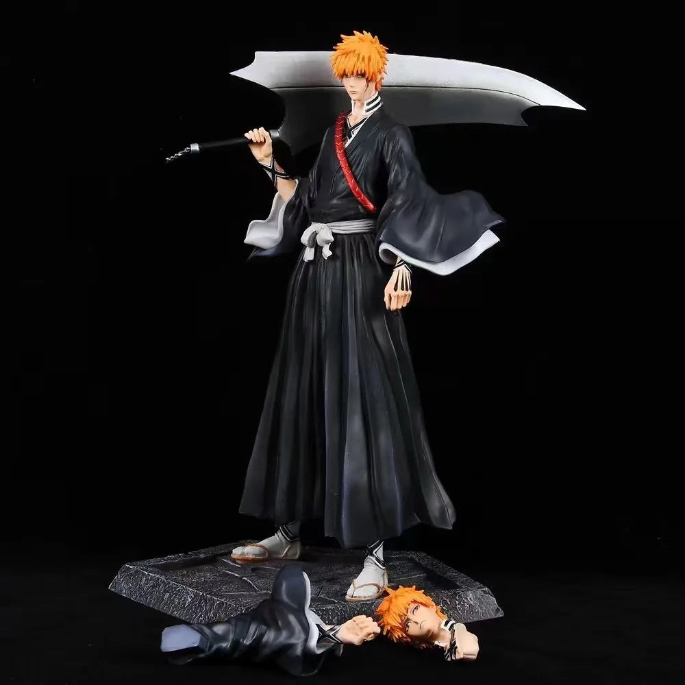 33CM Anime Bleach Kurosaki Ichigo GK Statue Pvc Action Figures Collection Model Doll Toys Gifts