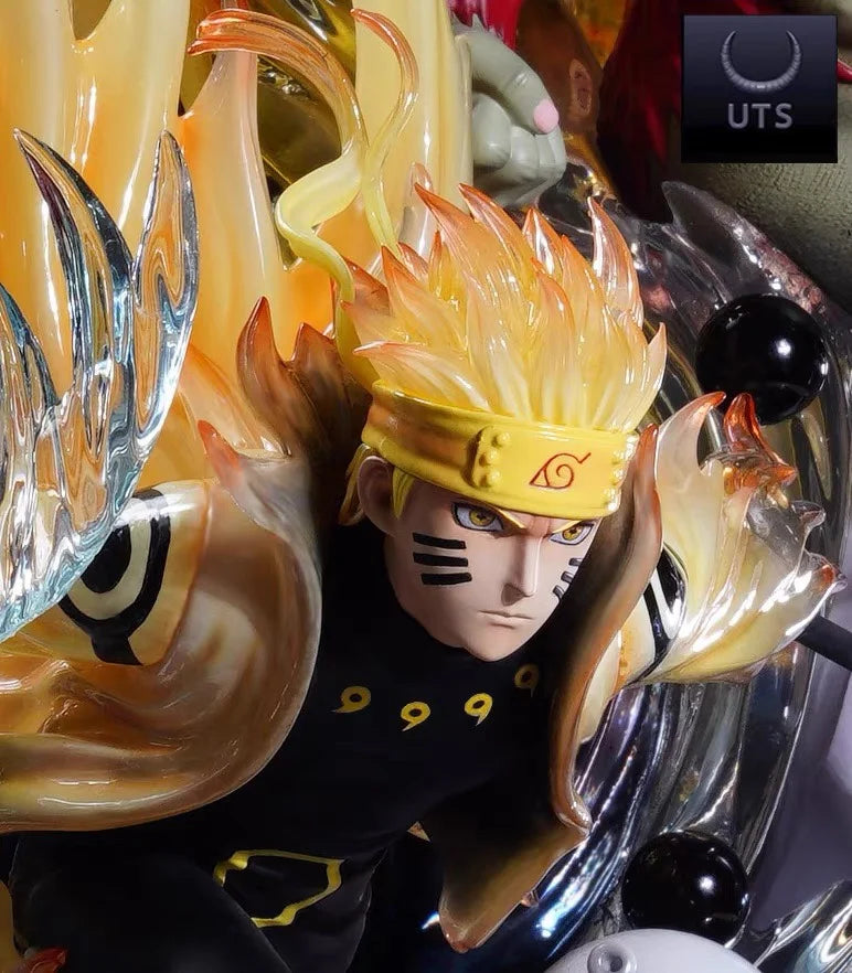 Naruto Six Paths and The Nine Tailed Beasts Naruto Figure Statue GK Animation Character Model Toy Collection