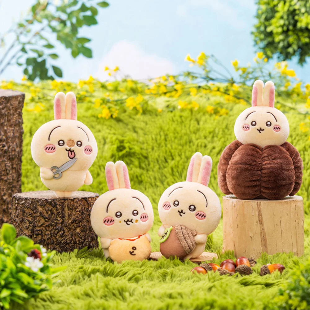 11CM Kawaii Chikawas Hachiware Usagi Plush Keychain Pendant Soft Stuffed Cute Cartoon Plush Doll Toy Bag Pendant Gift