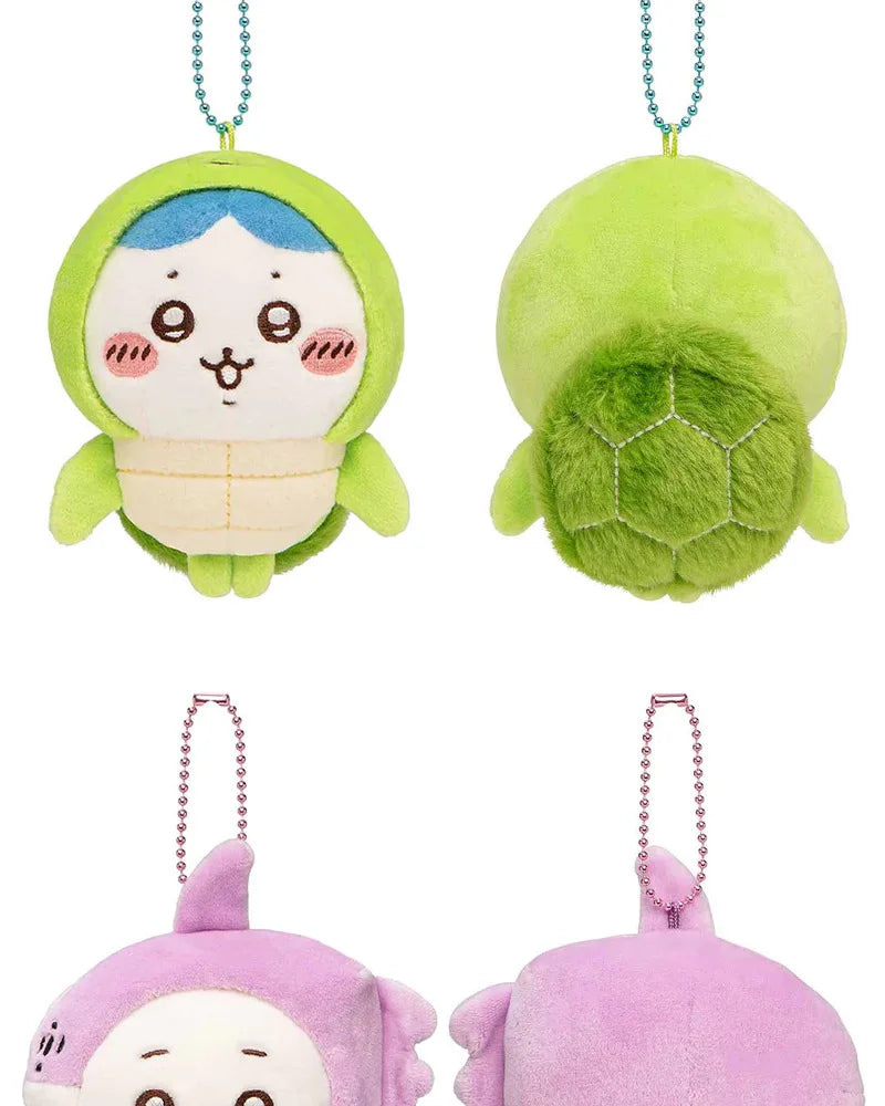 12CM Kawaii Chikawas Hachiware Usagi Marine Animal Series Plushie Doll Toy Keychain Pendant Cute Cartoon Bag Pendant Girl Gift