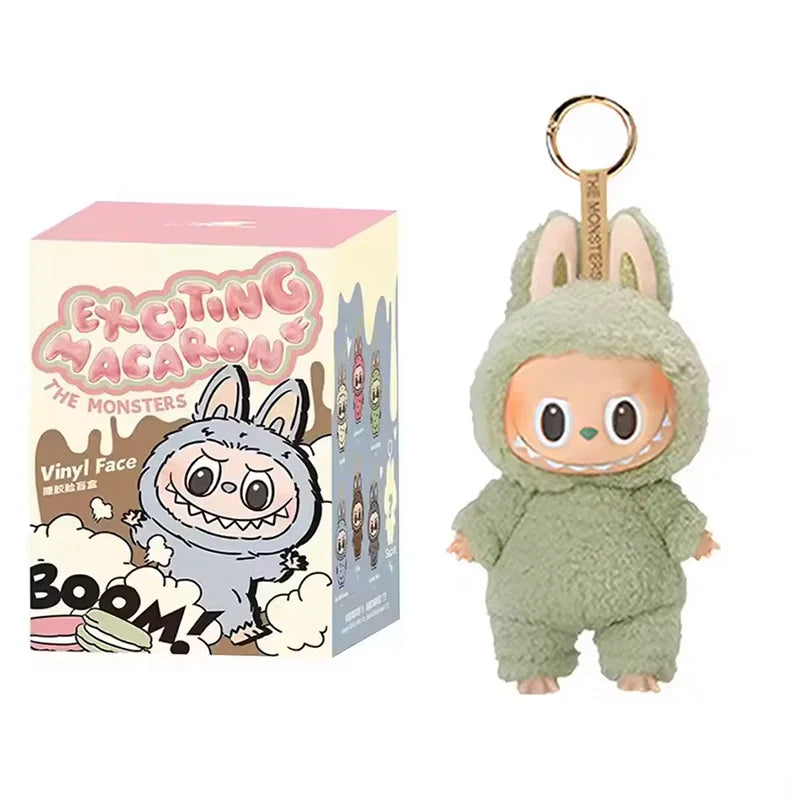 Labubu The Monster Vinyl Face Doll Heart Moving Macaron Doll Blind Box Blind Bag Figure Guessing Bag China High Quality Replica