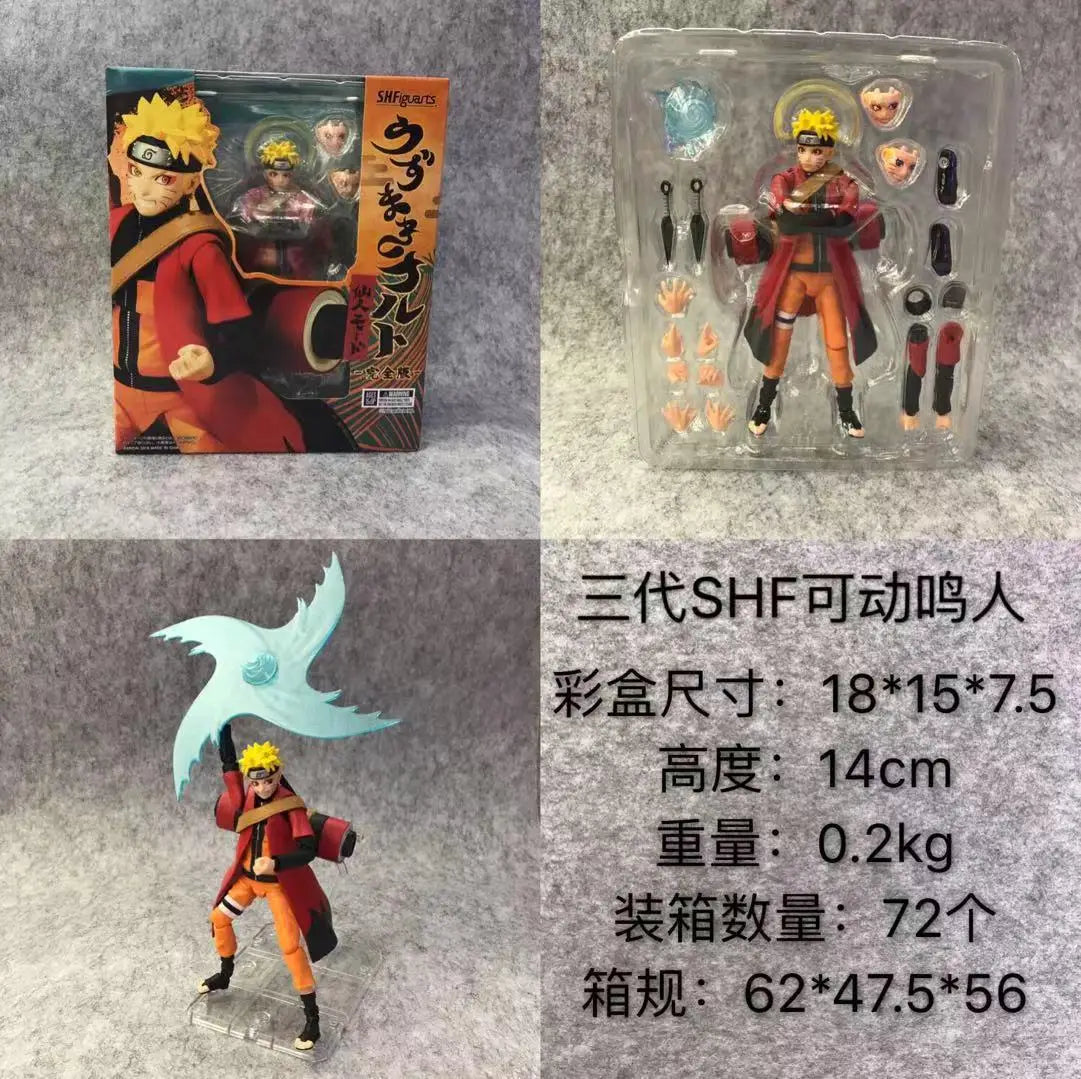 Action Anime NARUTO Gaara Kakashi Uzumaki Boruto Uchiha Madara Sasuke Model Toys for Kids Adult Home Room Car Decoration Gift