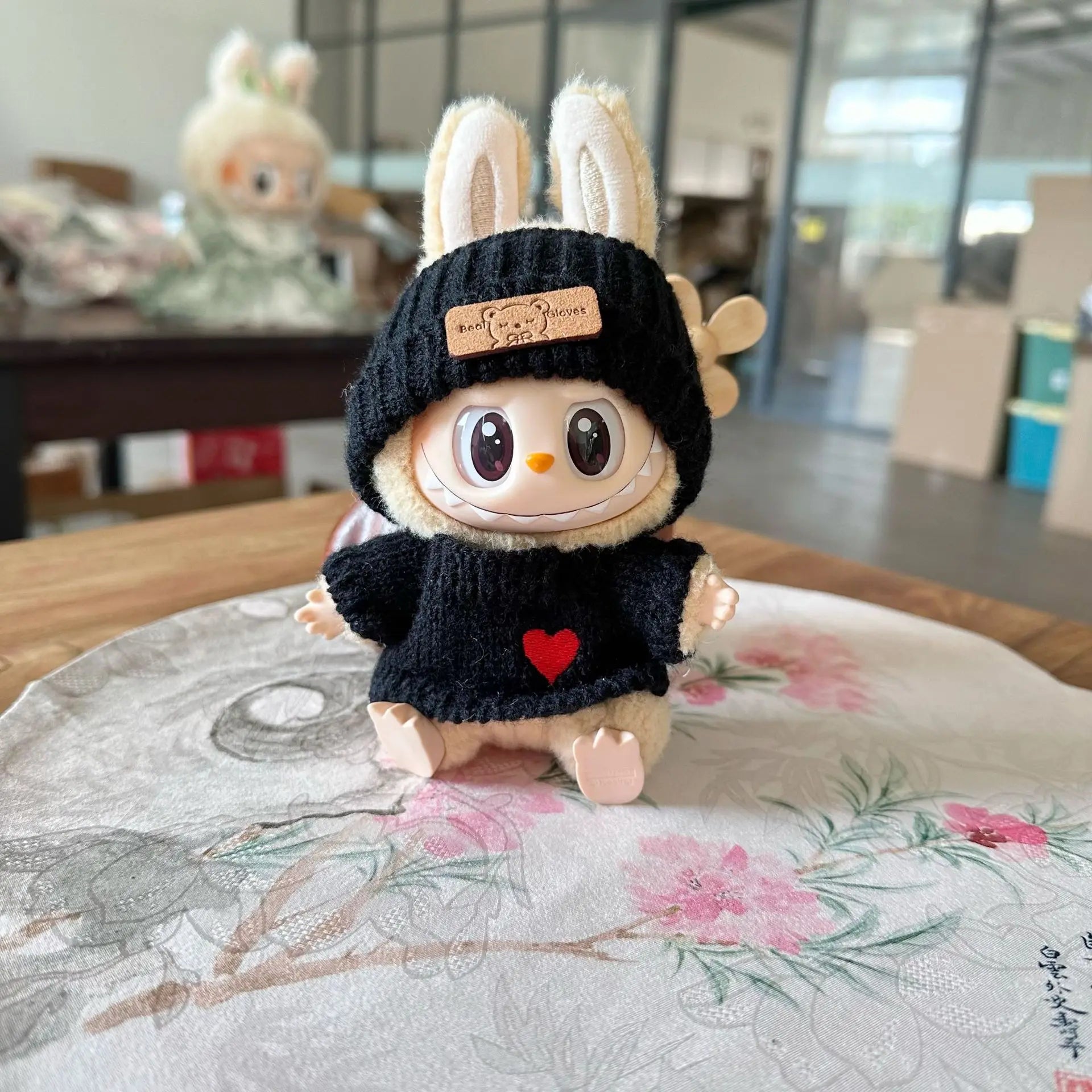 17cm Labubu I II Idol Dolls Scarf Hat Suits Clothing Plush Doll'S Clothes Outfit Accessories For Korea Kpop Exo Sitting Party