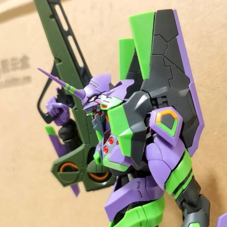 Rg Evan Gelion Model Kit 1:144 Evan Gelion Anime Action Figures Collectble Eva 01 Assembly Kit Mobile Suit Mecha Kits Toy Gift