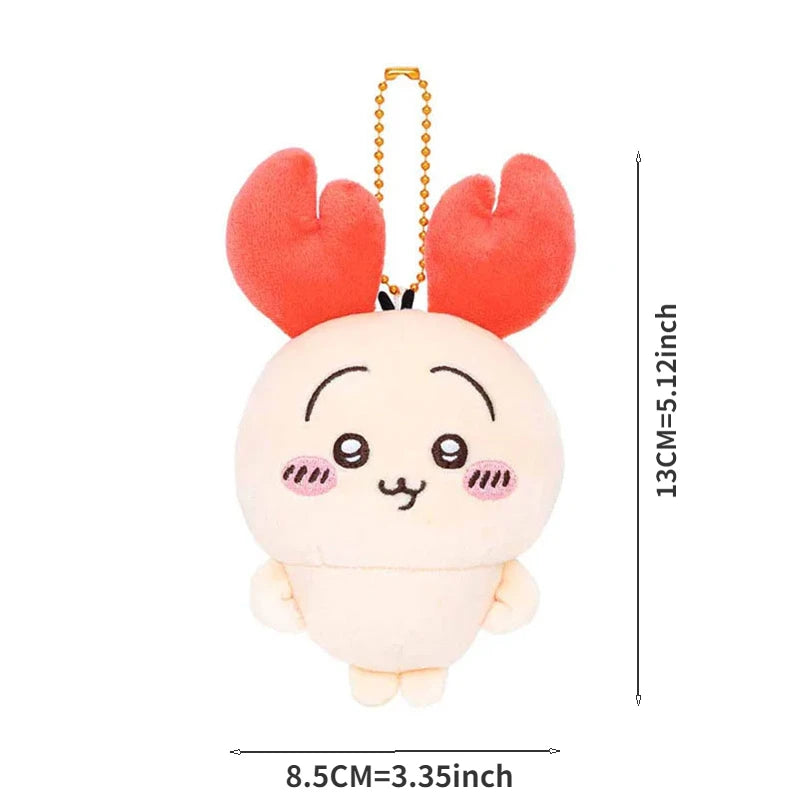 10Cm Miniso Cartoon Chiikawas Plush Doll Keychain Hachiwares Usagis Cute Pendant Outing Series Backpack Decoration Child Gifts