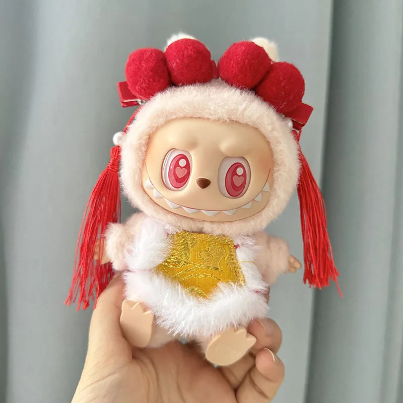 17cm Mini Plush Doll'S Clothes Outfit Accessories For Korea Kpop Exo Labubu I II Idol Dolls Sitting Party Series Clothing Gift