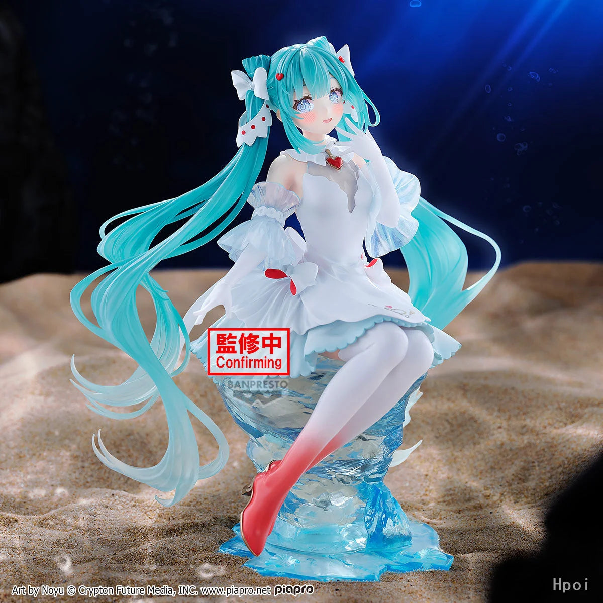 Hatsune Miku Anime Toy Ice Sea Angel Evolve Clearluxe Series Cute Pretty Girl Figurine Model Ornament Toy Gif