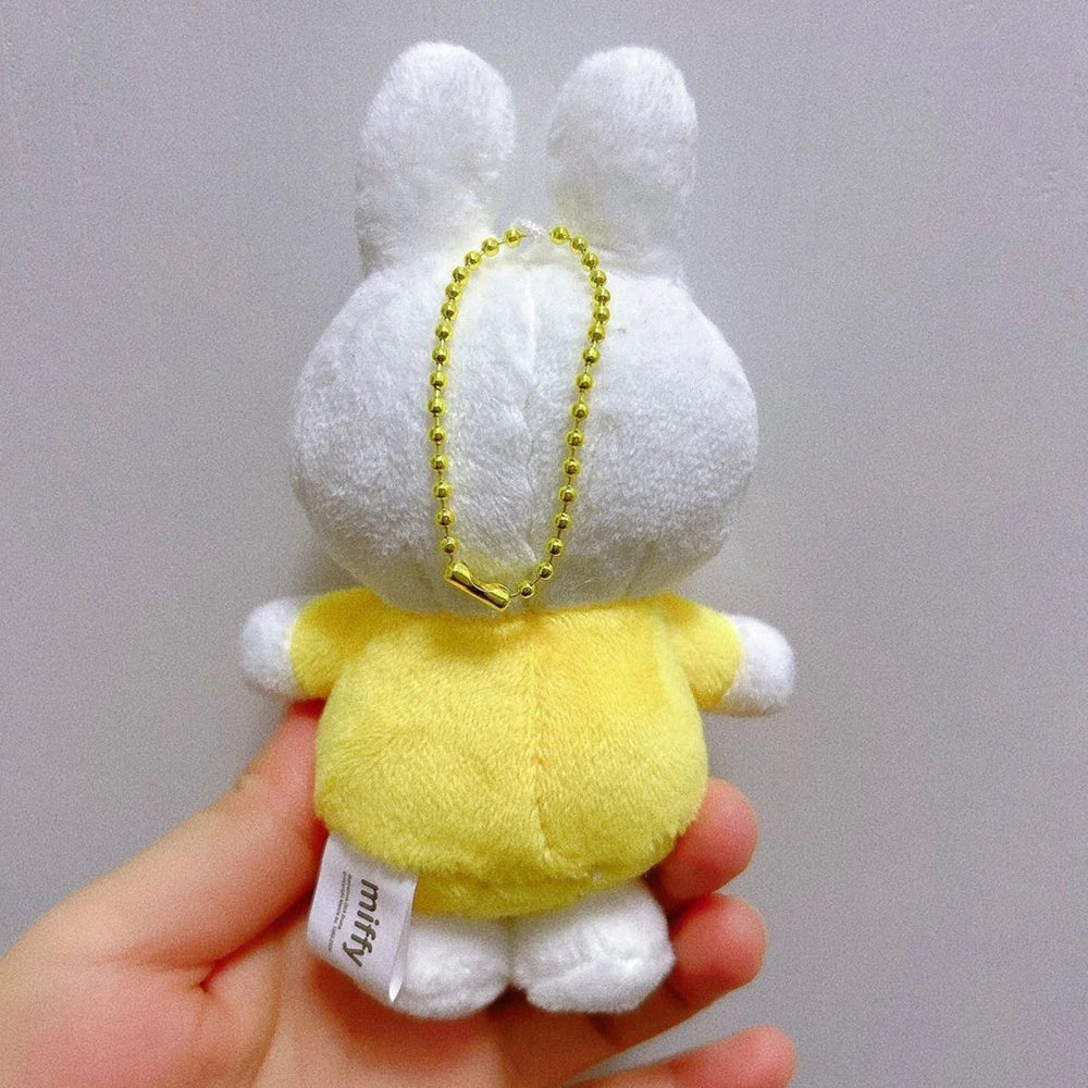 Kawaii Miffy Cute Pendant Cartoon Rabbit Can Stand Up Plush Fashion Versatile Backpack Decoration Key Chain Girl Gift