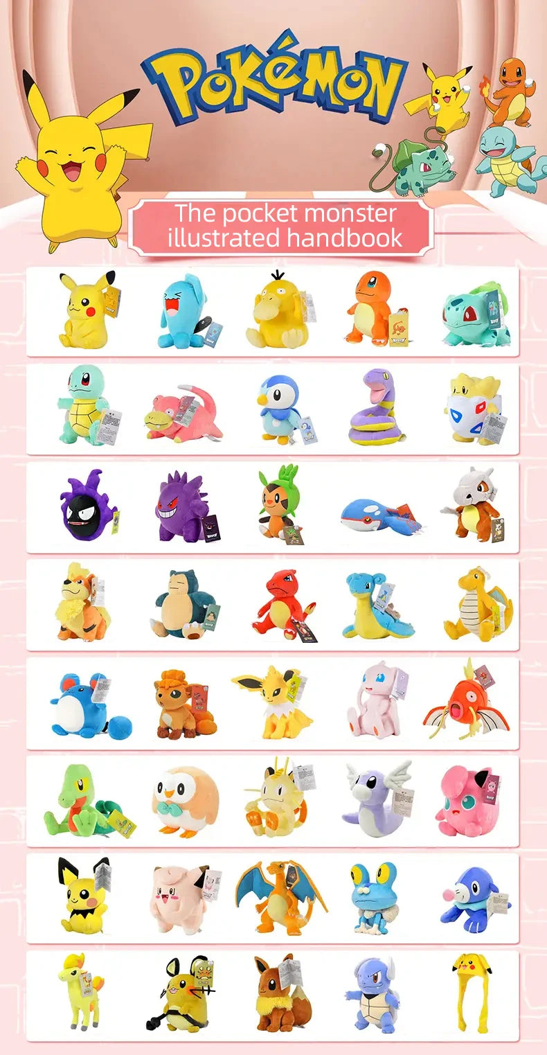 Pokemon Kawaii Magikarp Stuffed Toys Cartoon&Cute The King Of Carp Plush Dolls Throw Pillow Birthday Gift For Kids Friends Boys