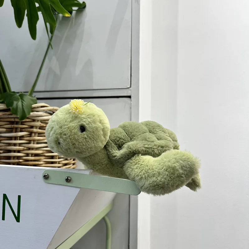 jelly cat 28cm Turtle Plush Doll Creative Companion Plush Toy Doll Simulation Turtle Pet Toy Children'S Holiday Gift