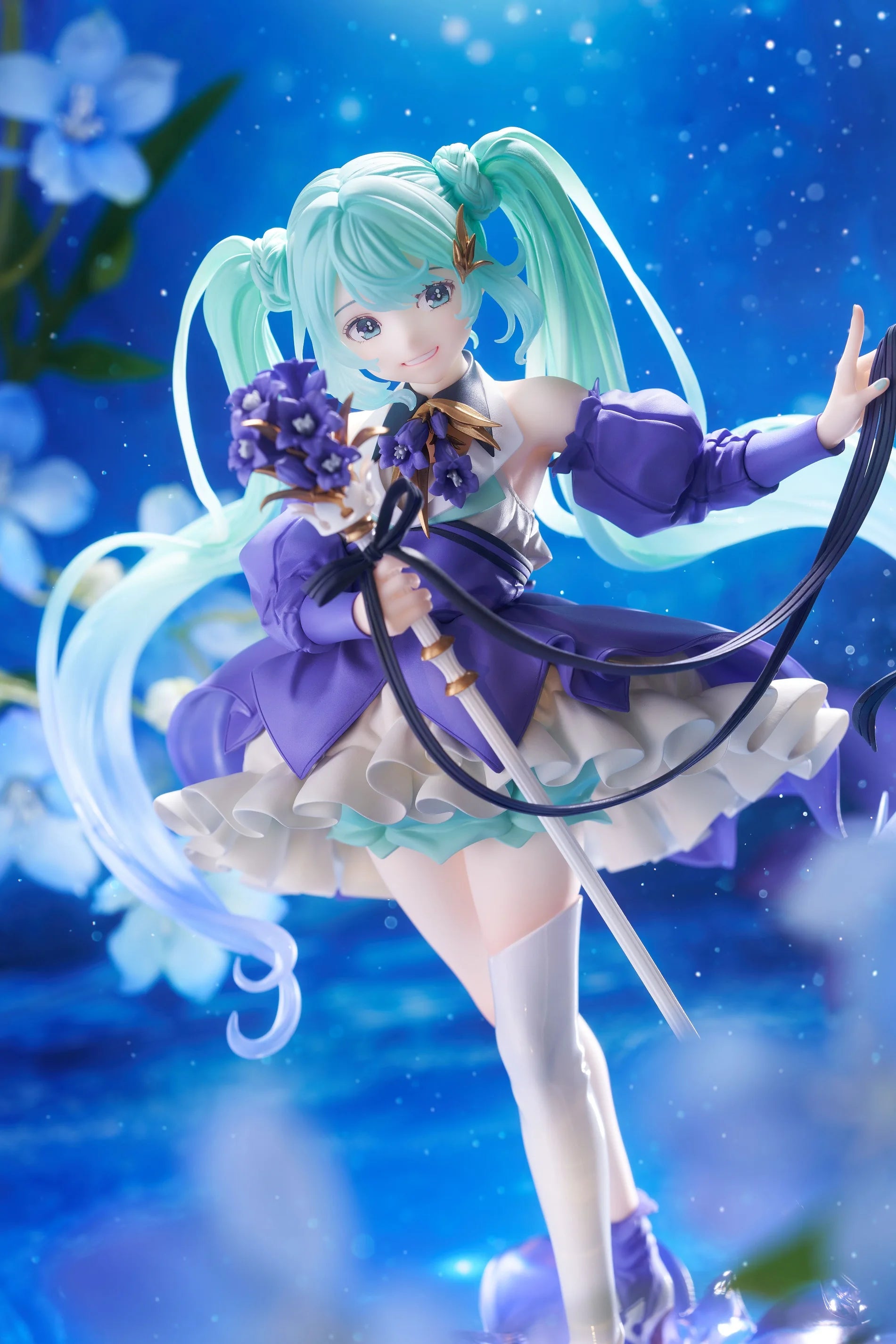 Taito Vocaloid Hatsune Miku 2024 Birthday Flower Ver. Figure Amp 21cm Figurine Collectible Anime Model Toy Kid Gifts