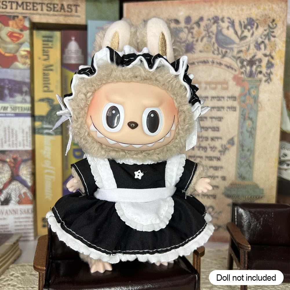 Doll Clothes Outfit Accessories For 17cm Labubu V2 V1 Doll's Clothing Different styles Cosplay dress Kid Toy Gift